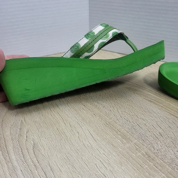 Coach Brand. Jade Print Dot Wedges. Womens Size 8.5 - Picture 9 of 14